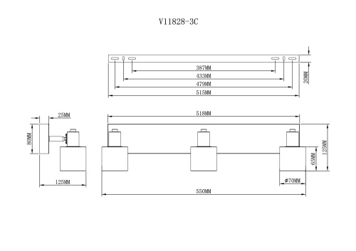 Спот Moderli V11828-3C Malet