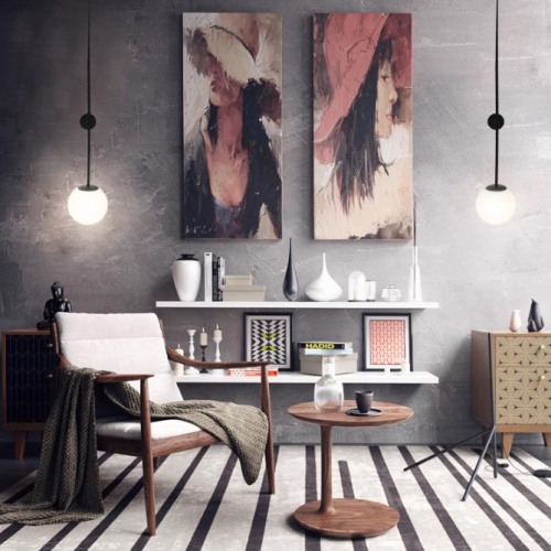 Настенный светильник LINES Ball 72 Black 278411-26