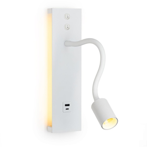 CL704470 Декарт Белый Св-к Настенный с USB