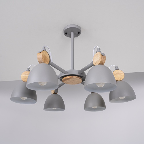 Люстра на штанге ROLLA 6 Gray 178069-26