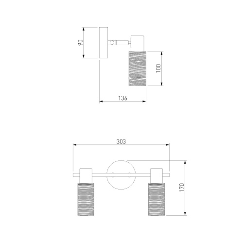 Настенный светильник Eurosvet 20043/2 сатин-никель
