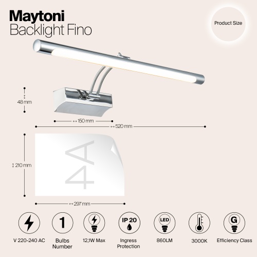 Подсветка Maytoni MIR003WL-L12CH