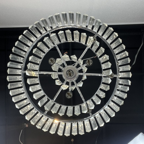 Люстра Rh 1920S Odeon Clear Glass Fringe 3-Tier Chandelier Chrome от Imperiumloft 228791-22