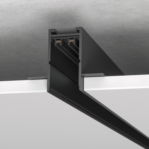 ST021.439.00 Шинопровод SKYLINE 220 встраиваемый ST-Luce Черный Длина 3 000мм SKYLINE 220