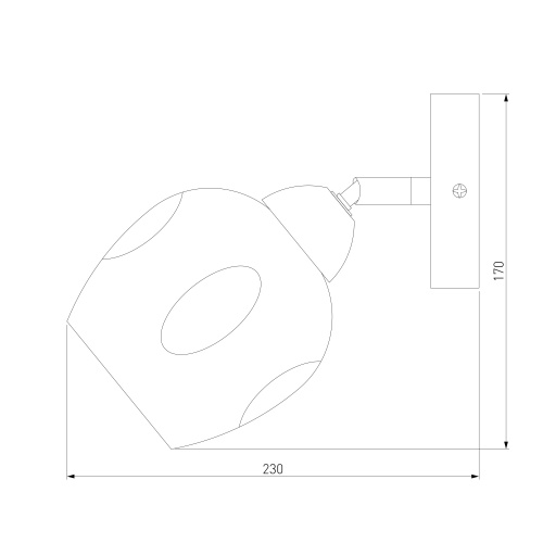 Настенный светильник Eurosvet 30164/1 хром
