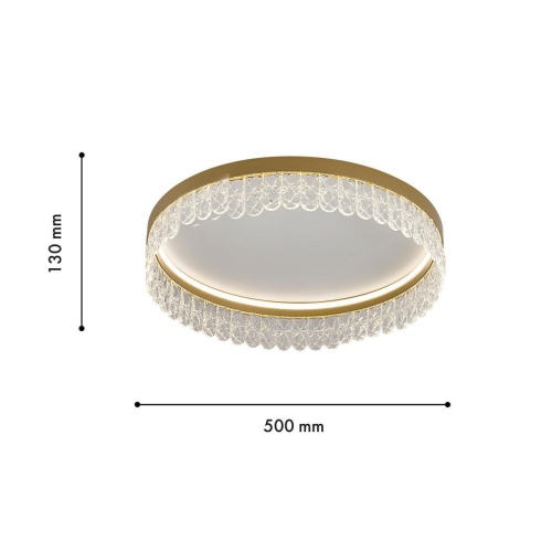 Потолочная люстра F-Promo 4186-1C, потолочная люстра, D500xH130, LEDx112W, 5880LM, 3000-6000K, included, remote control