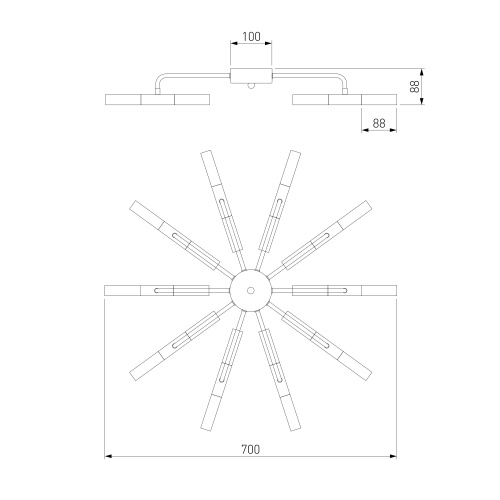 Потолочный светильник Bogate's 347