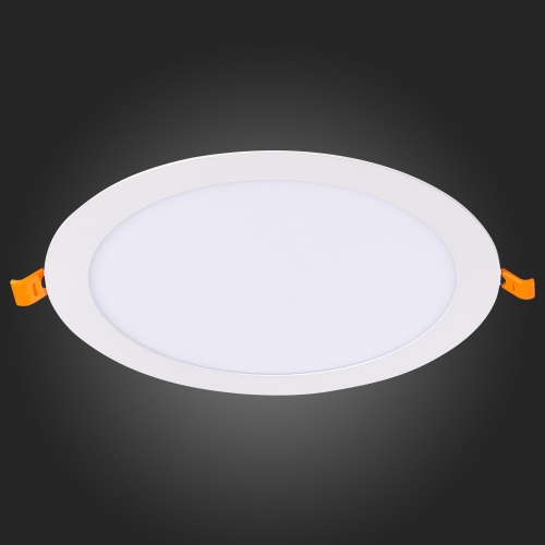 ST209.538.18 Св-к встр. Белый LED 1*18W 3000K 1 296Lm Ra80 110° IP20 D225xH8 90-265V Встраиваемые светильники