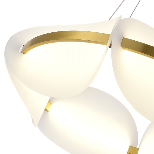 SL1304.203.45 Люстра подвесная ST-Luce Золотистый/Белый LED 1*45W 3000K ЭТУАЛЬ