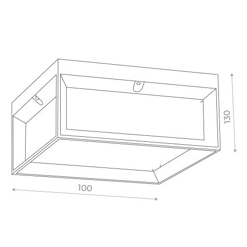 SL077.402.01 Светильник уличный потолочный ST-Luce Черный/Белый LED 1*12W 3000K CUBISTA