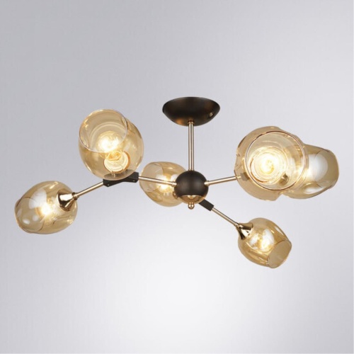 Люстра на штанге Arte lamp A4211PL-6BK СВЕТИЛЬНИК ПОТОЛОЧНЫЙ