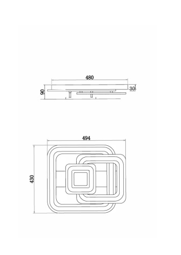 Потолочный светильник Freya FR10022CL-L71W