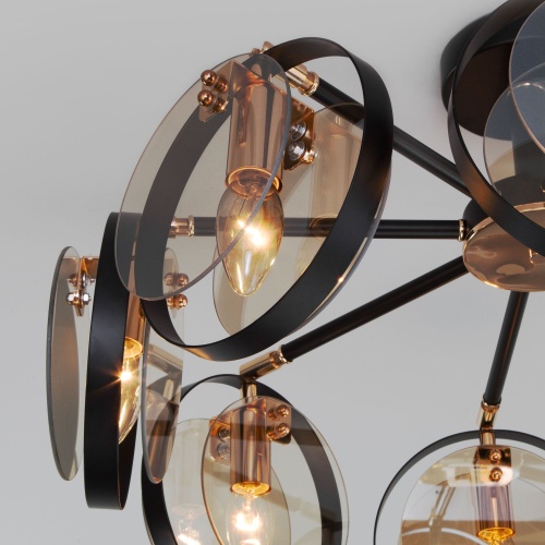 Потолочный светильник Eurosvet 70121/8 черный Smart