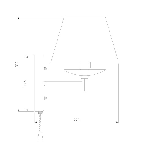 Настенный светильник Eurosvet 60060/1 черный