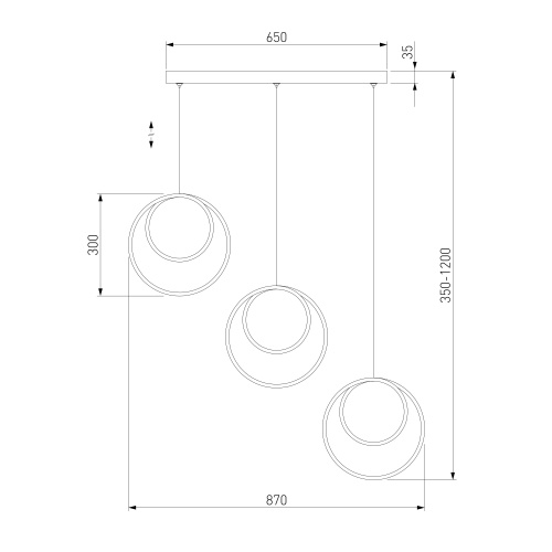 Подвесной светильник Eurosvet 90308/3 черный