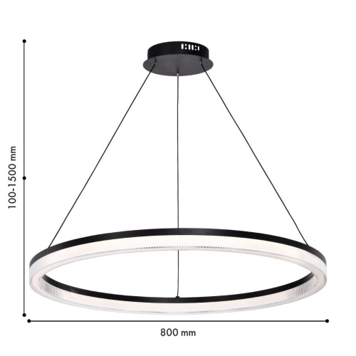 Подвесная люстра Favourite 4399-8P, подвесная люстра, D800xH100/1500, LEDx42W, 3675LM, 4000K, IP20, included