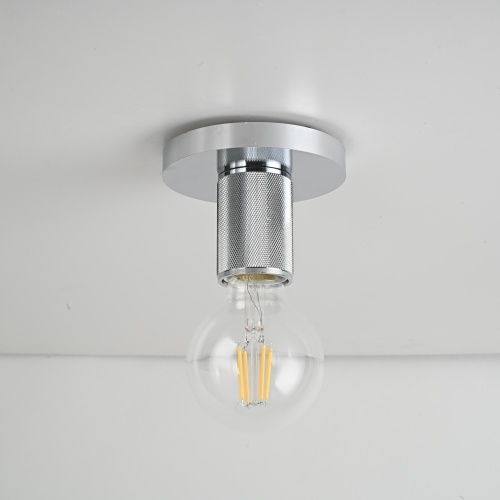 Потолочный Светильник Rh Utilitaire Socket Flushmount Silver от Imperiumloft 123678-22