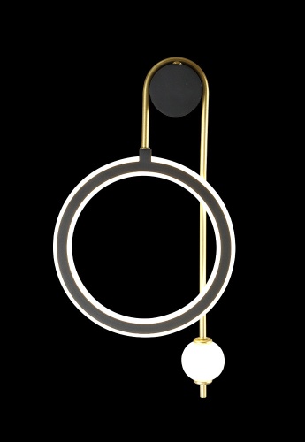 Бра Crystal Lux CORIDA AP25W LED BLACK/GOLD
