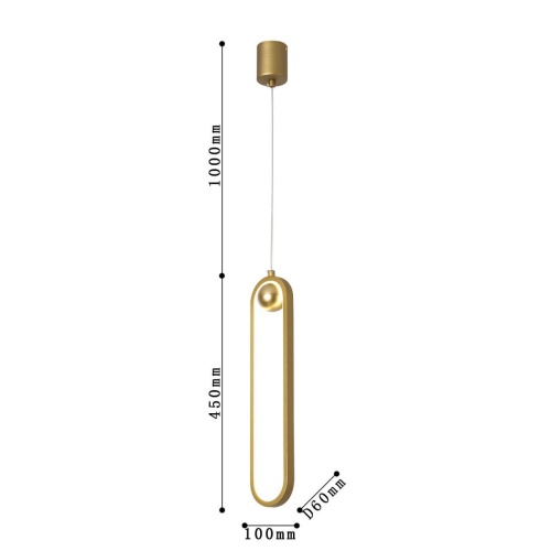 Подвес F-Promo 4221-1P, подвес, D60xW100xH450/1450, LEDx20W, 1600LM, 4000K, included