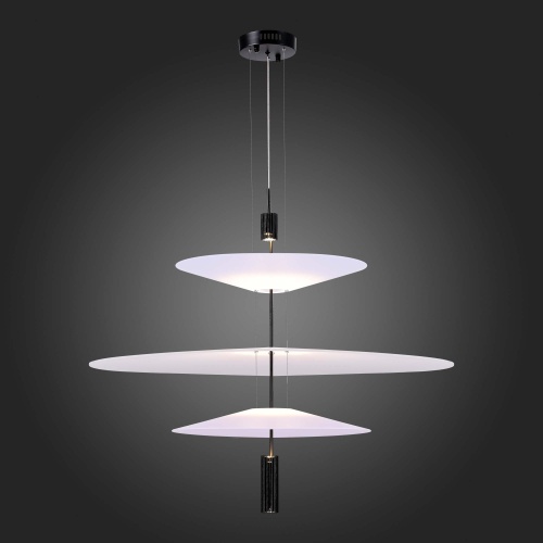 SL6101.423.01 Люстра подвесная ST-Luce Черный/Белый LED 1*15W 3000K ISOLA