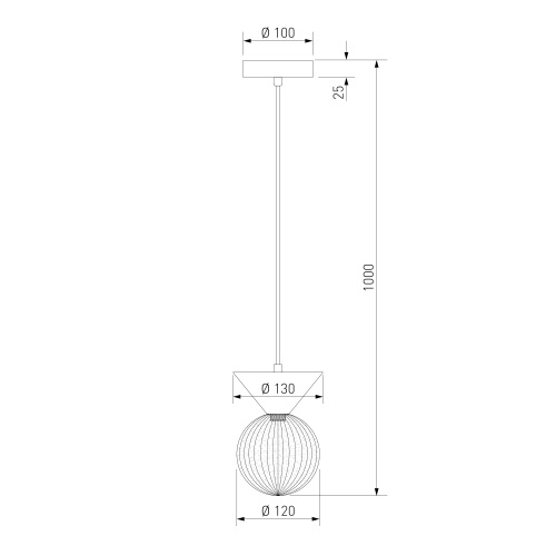 Подвесной светильник Eurosvet 302004 латунь