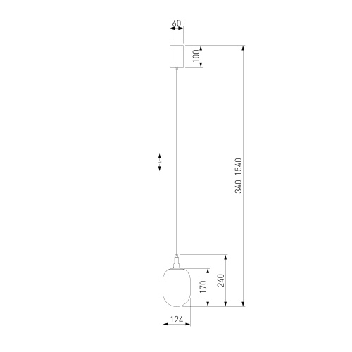 Подвесной светильник Eurosvet 50266/1 янтарный