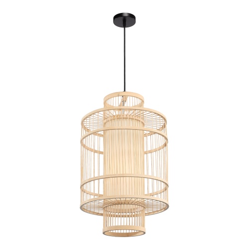 SL6241.523.01 Светильник подвесной ST-Luce Древесный/Белый E27 1*40W ALMA