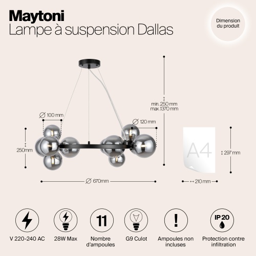 Подвесной светильник Maytoni MOD545PL-11B