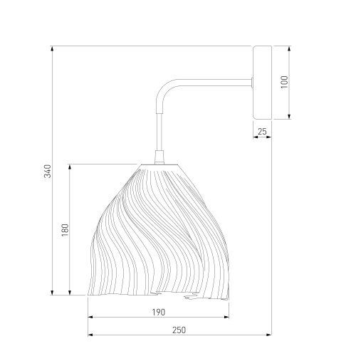 Настенный светильник Eurosvet 40075/1 белый