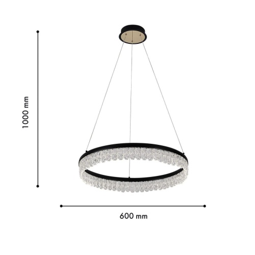 Подвесная люстра F-Promo 4187-1P, подвесная люстра, D600xH130/1000, LEDx68W, 3060LM, 3000-6000K, included, remote control