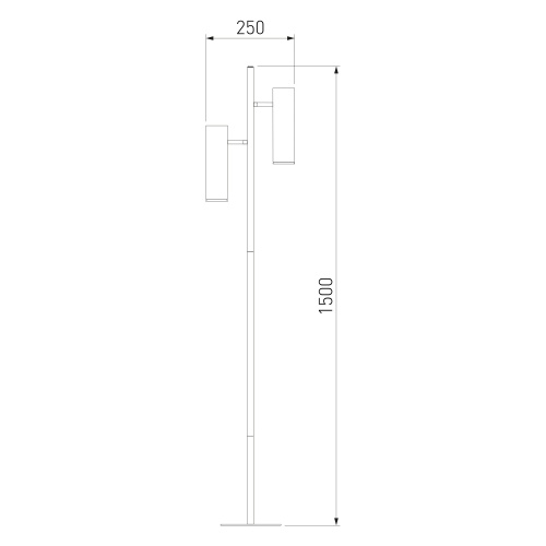 Напольный светильник Eurosvet 01087/2 черный