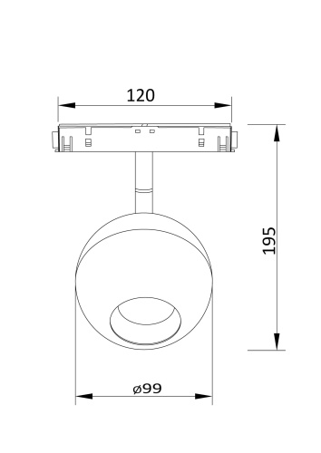 Трековый светильник Technical TR028-2-15W3K-W