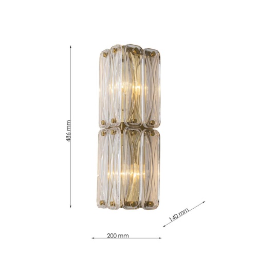 Бра Favourite 4764-2W, настенный светильник, D140xW200xH500, 2xE14x40W, excluded