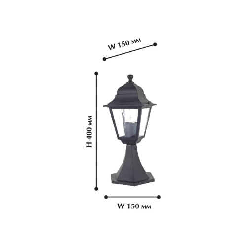Уличный столб Favourite 1812-1T, уличный светильник, W150*H370, 1xE27x60W, IP44, excluded