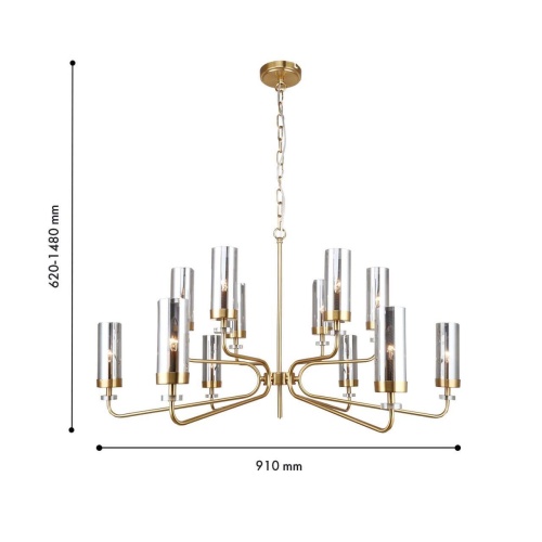Подвесная люстра F-Promo 4620-12P, подвесная люстра, D910xH620/1480, 12xE14x40W, excluded