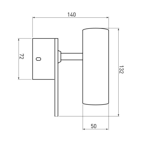 Настенный светильник Eurosvet 20091/1 LED черный/ золото