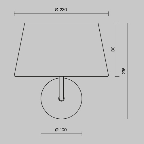 Настенный светильник (бра) Maytoni MOD360WL-01BS