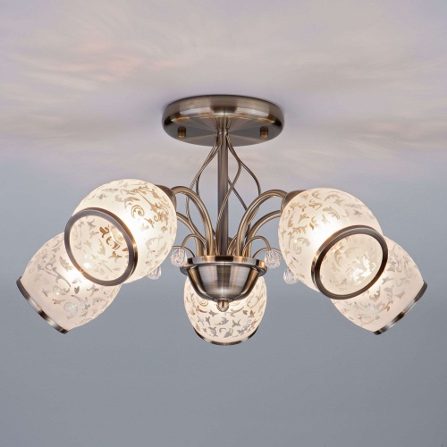 Потолочный светильник Eurosvet 30026/5 античная бронза