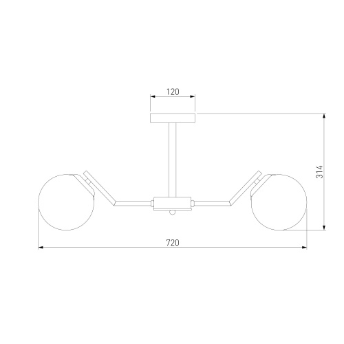 Потолочный светильник Eurosvet 70154/6 латунь