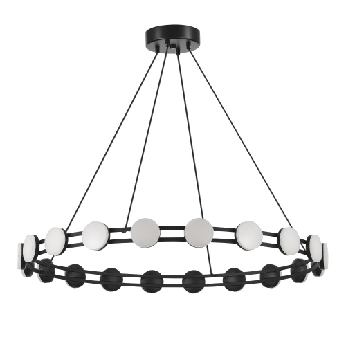 SL6610.403.20 Светильник подвесной ST-Luce черный/белый LED 1*40W 4000K MONRO