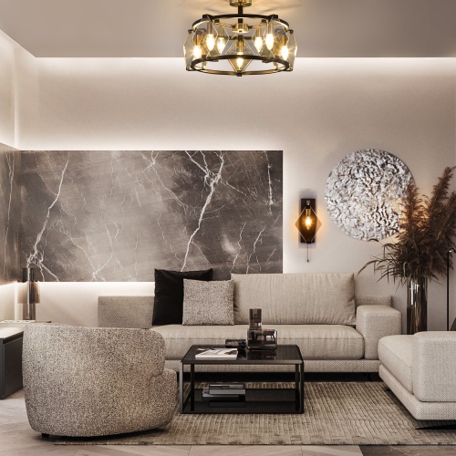 Потолочный светильник Eurosvet 60116/5 черный