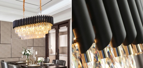 Люстра Empire Black Rectangular Chandelier Crystal от Imperiumloft 156487-22