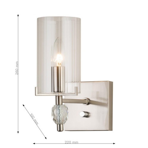 Бра Favourite 2704-1W, настенный светильник, D220xW100xH260, 1xE14x40W, excluded, dimmer