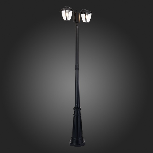 SL081.405.02 Светильник уличный наземный ST-Luce Черный/Черный, Прозрачный E27 2*40W SIVINO
