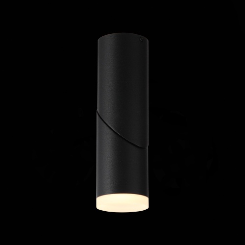 ST107.402.10 Светильник потолочный Черный LED 1*10W 3000K 780Lm Ra&gt;80 24 D50xH168 170-240V Накладные светильники