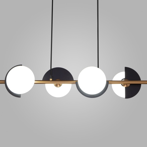 Подвесной светильник Eurosvet 70149/4 черный/латунь Smart