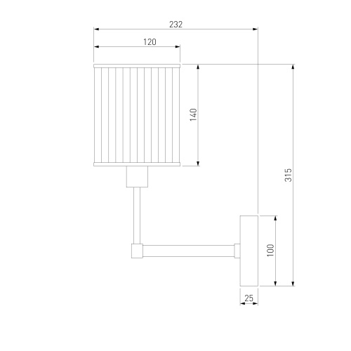 Настенный светильник Eurosvet 60144/1 золото