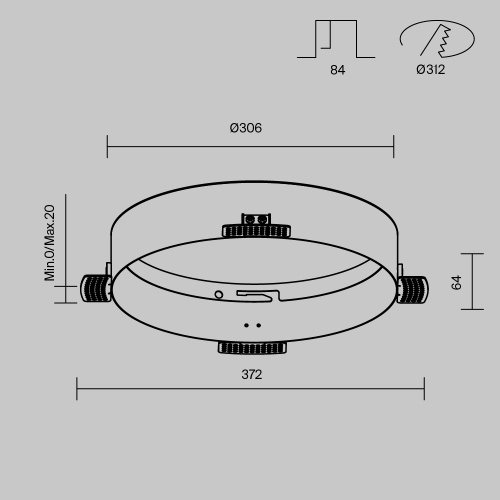 Аксессуар Technical DLA032-TRS36-W