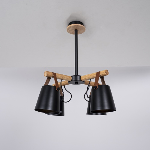 Люстра на штанге NATURA C4 black 151722-26