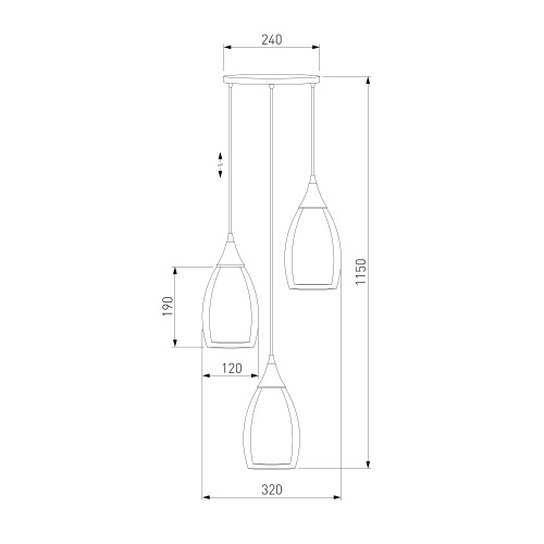 Подвесной светильник Eurosvet 50085/3 хром